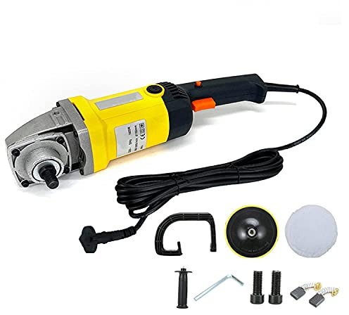NOALED Polisseuse Tampon, polisseuse de Voiture-Machine à Cire, Kit de détails de Voiture, 8 Vitesses Variables jusqu'à 3600 TR/Min avec Mousse Pa