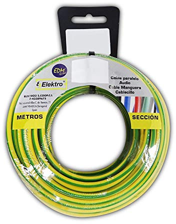 Avvolgicavo per installazione elettrica Marca, bobina cavo flessibile 2,5 mm 20 m senza alogeni bicolore (multicolore)
