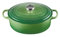 Le Creuset Signature 21178274082430 - Cacerola ovalada con tapa, 27 cm de diámetro, apta para todo tipo de fuegos e inducción, volumen: 4,1 l, 4,425 kg, bambú
