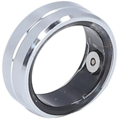 Zunate Smart Ring Health Tracker, Wearable Fitness Sleep Tracker for Men Women, Support 6-7 Days Battery Life, IP68 Waterproof, Bluetooth Connection (Size 7 17.4mm / 0.7in ID)