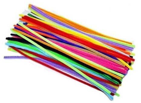 OZLCUA Pfeifenreiniger Für Bastelarbeiten 200 Stück 300 x 6 mm Chenille-Stiele, Pfeifenreiniger, Kinder, Kinder, Plüsch, Lernspielzeug, Basteln, handgefertigt, DIY Basteldraht