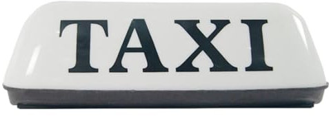 Taxi Dachschild | Taxi Schilder für Autos | Einfache Installation Taxi Dachlicht | Kabinendach Top Licht Spaß | Taxi Kuppellicht für sichere Fahrten