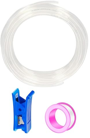 HAXIHA Clair 12 Meter Tuyau Pneumatique Polyuréthane PU Air Kit 6mm OD x 4mm ID Tuyau Air Comprimé Peut Etre Utilisé pour Les Compresseur Outils Pneumatiques