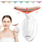 Masajeador Facial Electrico Cara Antiarrugas: Cuello Masaje Lifting Aparatos de 4 Modos 7 Colores LED - Dispositivo de Belleza con Calefacción a 45℃ - Gua Sha Máquina Facial EMS Reafirmante para Mujer