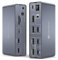 DGYBDFC Docking Station KVM Switch 2 monitores para ordenador portátil (USB C) y escritorio (DP+DP) 4K120Hz MST USB-c Docking Station para 2 PC con 2 puertos de pantalla, USBC, USBA 3.2/3.0 y ranuras