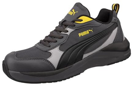 PUMA Safety Shift Low S1PS - Zapatos de trabajo antideslizantes resistentes al calor con puntera de acero, ligeros, para hombre y mujer