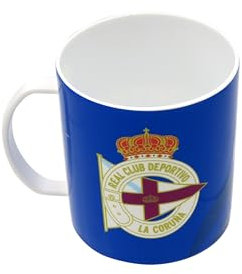 CYPBRANDS - Deportivo de la Coruña, Tazza, Tazza per la colazione, Stoviglie, Tazze originali, Colore blu, Prodotto ufficiale