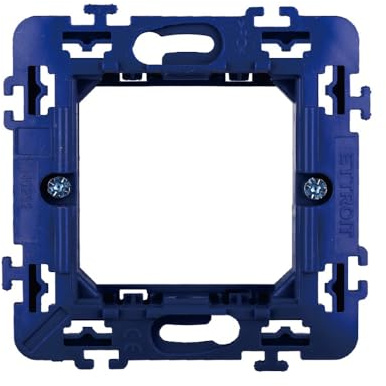 Elektronova, supporto 2 posti (502) compatibile con BTicino LivingLight, confezione da 1 pezzo