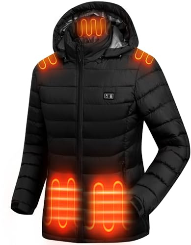 ACCNUO Heated Jacket for Women, Heated Jacket with battery pack included 7.4V 16000mAh