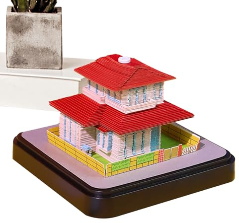 Tischkalender 2026 | 3D-Papierkunst Abreißkalender Notizblock,Planungshilfe Organizer Schreibtischdekoration Für Wohnzimmer Arbeitsplatz