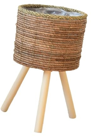HINAYOSAN Soporte para plantas de tejido con patas de pie para el hogar, sala de estar, jardín, interior