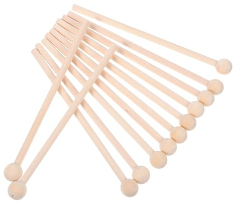Alipis 12-teiliges Percussion-Schlägel-Set aus Holz, ideal zum Spielen von Xylophon, Glockenspiel und Kuhglocke, perfekte Trommelstöcke für Kinder