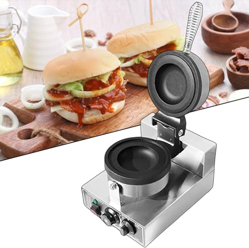 Macchina per hamburger, pressa elettrica per hamburger, 1200 W, macchina per hamburger, macchina per gelato, pressa per hamburger commerciale, macchina per hamburger, controllo della tempera