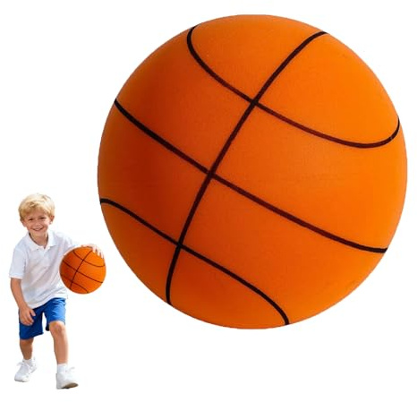 Generisch 2026 Neuest Silent Basketball Größe 3/5/7 – Leise Federung, Hochdichtschaumstoff | Lautloser Mini-Basketball für Innenbereich, Ideal für Kinder 3-12 (Orange,Größe 3)