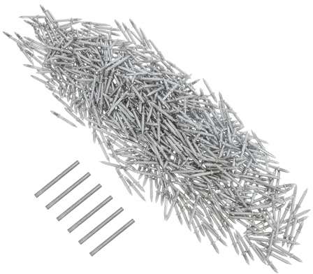 SEWOART Clous Invisibles de Plinthe à Double Tête en Acier Carbone, Lot de 606 Pièces, Fixation sans Trace pour Plinthes, Panneaux Acoustiques, Escaliers et Meubles,