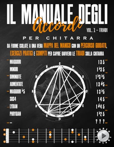 Il Manuale degli Accordi per Chitarra - Vol. 1 - Triadi: Da Forme Isolate a una vera Mappa del Manico con un Percorso Guidato, Esercizi Pratici e Compiti per capire davvero le Triadi sulla Chitarra
