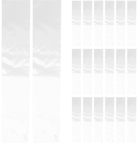 GOOHOCHY 50pièces Sacs de Rangement Transparants pour Cravates Homme Housses Plastiques Anti-poussière pour Cravates Protection et Compacte pour Voyage et Stockage