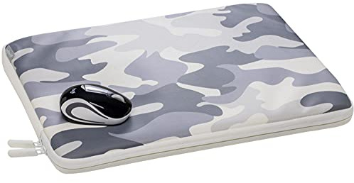 Logitech Mini souris sans fil M187 et housse de 35,6 cm – Noir/gris camouflage