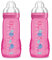 MAM Biberon Easy Active, in Set da 2, con Tettarella Misura 3, Ergonomico, 4+ Mesi, 330 ml, Rosa