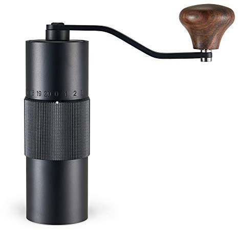 Molinillo De Café Manual Portátil 304ser Acero Inoxidable Molino De Café Ajustable Regulador Externo Negro