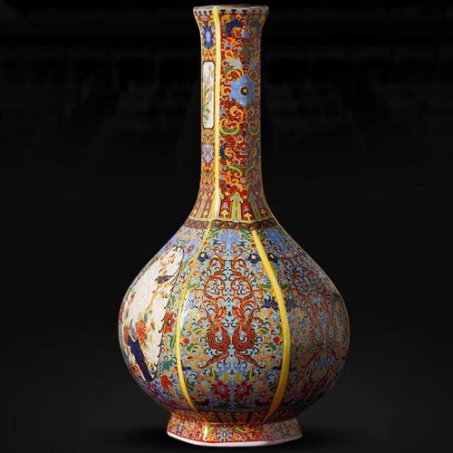 XIALON Vase chinois Jingdezhen Qing Yongzheng en porcelaine antique 28 cm