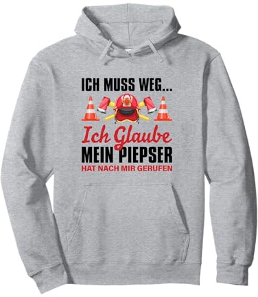 Feuerwehr Spruch Geschenk für Feuerwehrmann Geburtstag Männe Pullover Hoodie