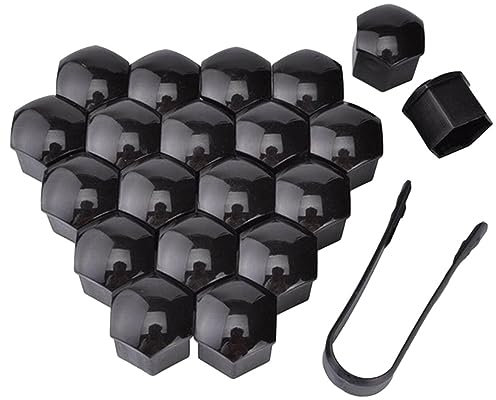 Cerioll Copridado Ruota, Tappi Copridado Ruota 19mm, 20 Pezzi Copri Dado per Bullone Ruot, Copridado Ruota 19mm, Tappi per Dadi Ruota 19mm, 19mm Copri Bulloni Copri Dado Ruota con Strumenti Rimozione