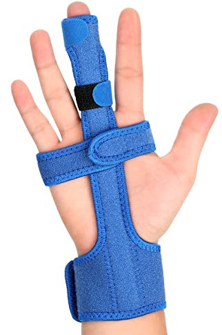 Honiwu Fingerschiene Fingerstütze, Verstellbare Fingerschiene Fingerorthese mit Stahlplattenstütze für Kleiner Finger, Mittelfinger, Zeigefinger, Ringfinger, Linke und Rechte Hand