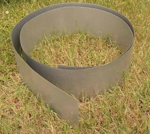 Rasenkantenband verzinkt - Verschiedene höhen - Verschiedene Längen – Beet-Begrenzung - 1 mm dick (10 Meter 20 cm hoch)