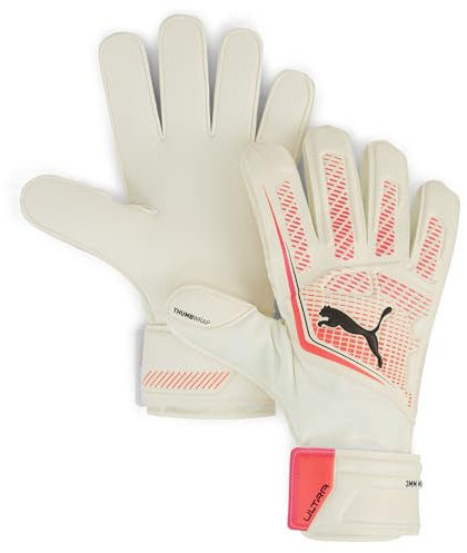 PUMA Jungen PUMA Ultra Match RC Torwarthandschuhe, PUMA White-Glowing Red-PUMA Black, 5
