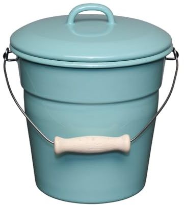 Riess, 0369-109, Bioeimer mit Deckel Ø 20cm, Nature Green Light, Vol. (Rec.): 3,5 Liter, Made in Österreich, 1,170kg, Induktionskocher kompatibel, Gasherd geeignet, Elektroherd geeignet, Ofenfest