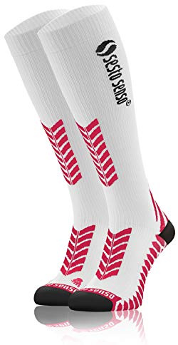 sesto senso Kompressionsstrümpfe Unisex Damen Herren Hohe Sportsocken Laufsocken