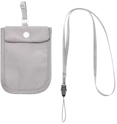 Reise-BH-Geldbörse für Damen, Undercover-Reise-BH-Tasche für Frauen, BH-Geldbörse unter der Kleidung, verstellbare Geldgürteltasche, geheime Reisetasche für Kreditkarten, Geld, Schlüssel, grau, Refer