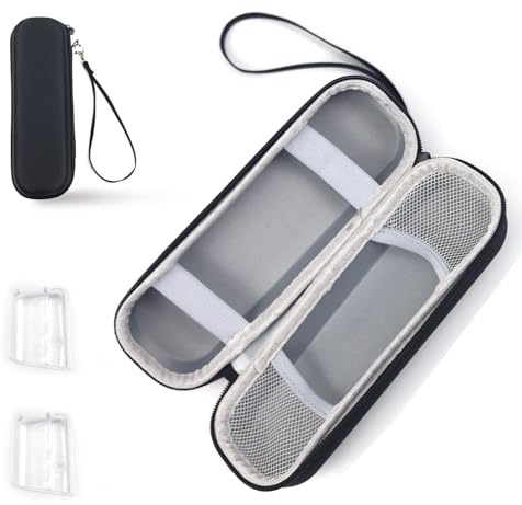 ZITUZY Elektrische Zahnbürste Etui, Elektrische Zahnbürsten & Zubehör,Tragbares Hartschalen-Reiseetui, für Zahnbürste Etui Tragbare Hartschalen Reise-etui Eva Reiseetui Trage Tasche (Schwarz)