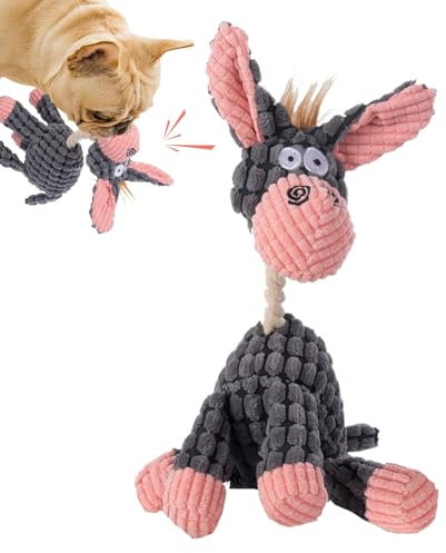 Stofftier Hundespielzeug | Haustier Plüsch Sound Spielzeug | Interaktives Haustier Spielzeug | Quietschendes Hundespielzeug | Quietschendes Haustier Stofftier | Integriertes Quietschen Interaktives