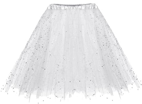 AYNKH Carnival 80 's Femmes Robe en Tulle Moelleux, Jupe inférieure Jupe, Jupe Courte de Ballet, pour Le Carnaval, Robes de soirée, pour Le Carnaval, Robes de soirée
