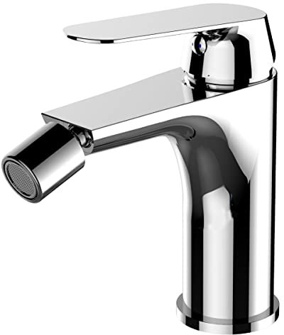 Yellowshop - Miscelatore bagno completo rubinetteria Sky lavabo bidet vasca e doccia incasso ed esterno in ottone cromato flessibile inox piletta clic-clack. (Bidet)