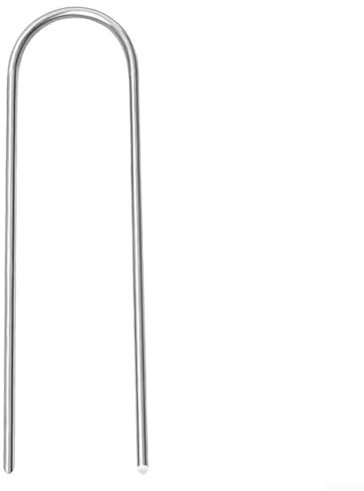 Robuste U-förmige Gartenklammern für effektive Bodenverankerung, 100 Stück verzinkter Stahldraht (10 cm)
