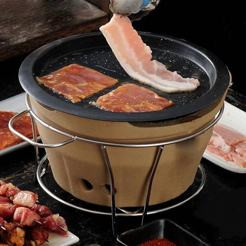RéChaud En Argile, Multifonctionnel, Portable, En CéRamique, Au Charbon De Bois, Avec ChaudièRe à Thé, Pour IntéRieur Et ExtéRieur, Avec Plaque De Cuisson Pour Le Camping à La Maison.