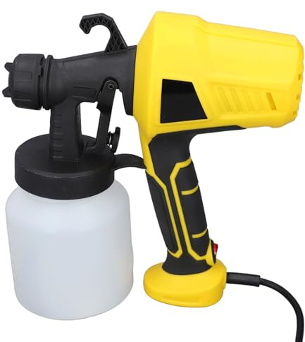 Naroote Elektrisches Lacksprühgerät, Mehrzweckuniform- und Delicate Wall Spray Gun Kit Easy Montage mit Trichter Zum Sprühen von Deckengeländern (EU-Stecker 220-240 V)