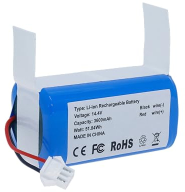 Batería de Repuesto para aspiradora Lefant M210 M210B M210P M213 M213S (14,4 V, 3600 mAh)