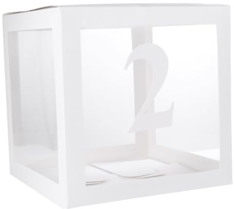 Zerodeko Scatola Trasparente per Palloncini Decorativi Resistente e Facile da Montare per Addobbi e Regali Feste Compleanni Shower e