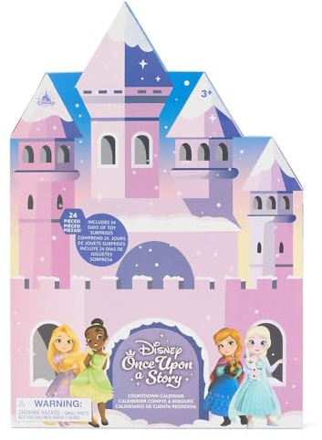 Disney Store Official Once Upon a Story 24-Day Countdown Calendar Micro Figure Set & Props - Christmas Advent Calendar 2026 - Characters from Frozen, The Little Mermaid, Tangled, & More