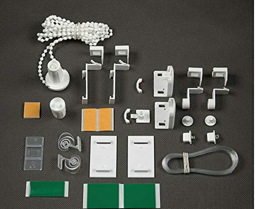 ROLLMAXXX Reparatur Kettenzug Seitenzug für Klemmfix Rollos ohne Bohren Weiß