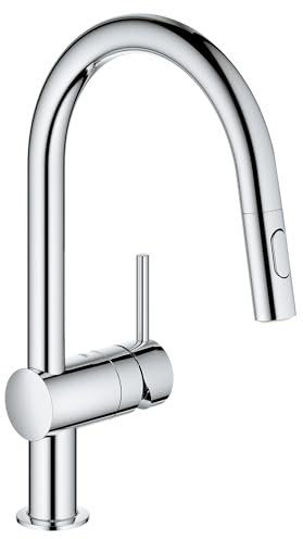 GROHE 31378003 Minta Ausziehbare Küchenarmatur mit Brause, Chrom