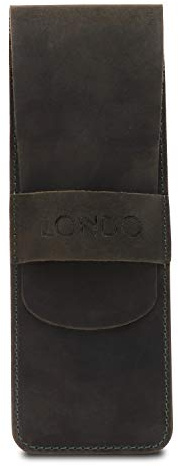 Londo Echtleder Pen- und Bleistift Etui mit Umschlag – Stiftemäppchen, Schreibwaren Tasche für Büro & Reise