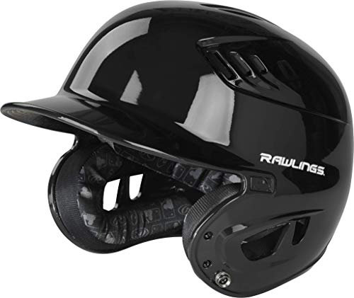 Rawlings R16 Velo Baseball-Schlaghelm, Junior (16,5 cm – 19,5 cm), Schwarz
