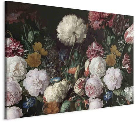 murando - Leinwand Bilder Blumen 120x80 cm Vlies Leinwandbild 1 tlg Kunstdruck modern Wandbilder Groß XXL Wohnzimmer Wanddekoration Design Wand Bild - Natur Botanik Bunt b-B-0611-b-a