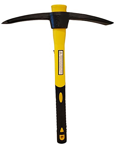 Professional EZ Travel Collection Mini Campfire Pick Axe with Fiberglass Handle (1-1/2 Pound)