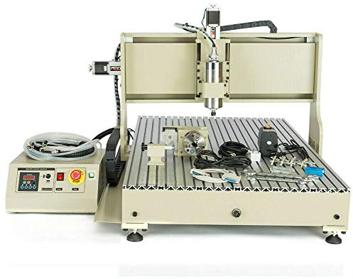 CNC 6090 Fraiseuse 4 axes routeur USB Kit de gravure 2,2 kW Machine à graver 3D Zone de travail XYZ 600 x 900 x 150 mm
